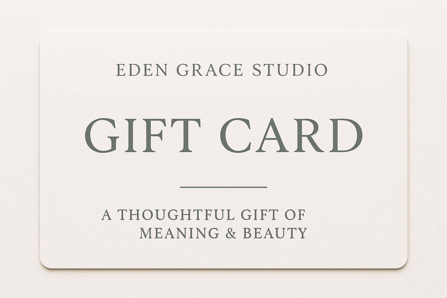 Eden Grace Studio Gift Card