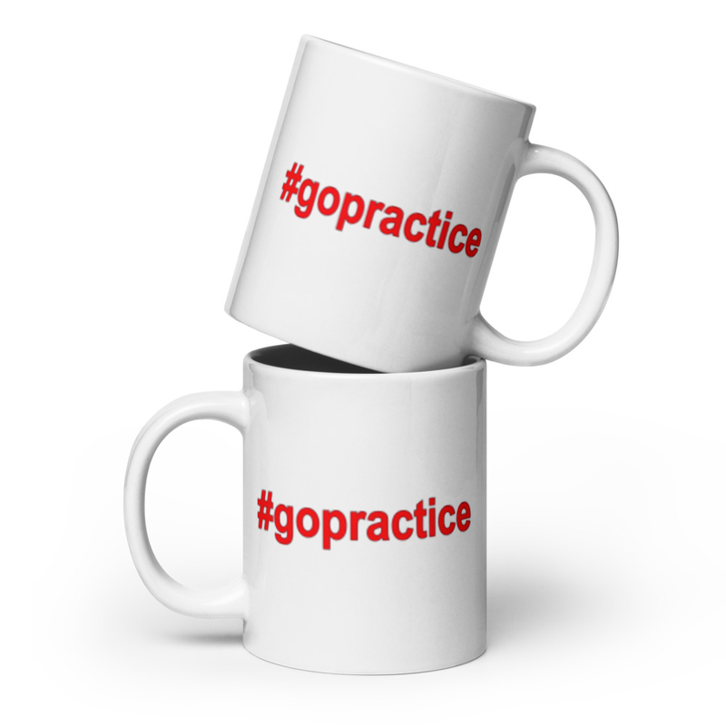 #GoPractice Coffee Mug (Glossy White)