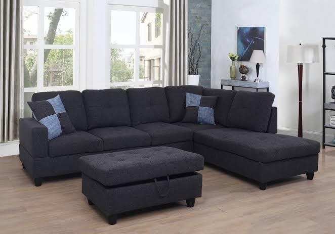 LS Furniture sectional with ottoman