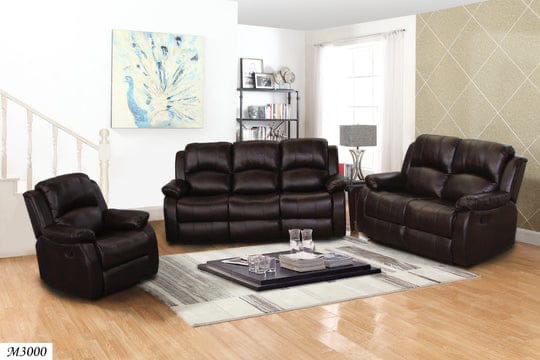 Brand new 3 pieces living room recliners couch set