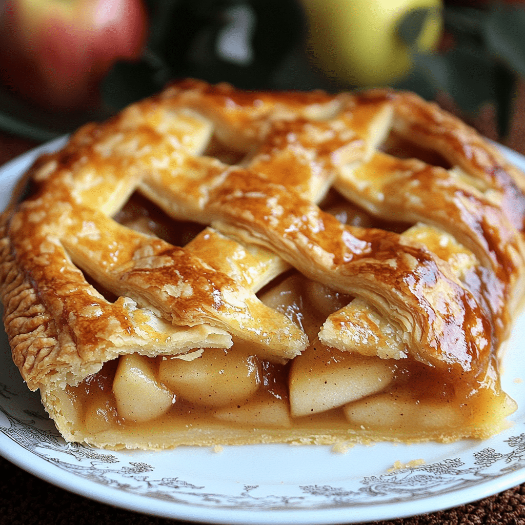 Pastel de manzana casero