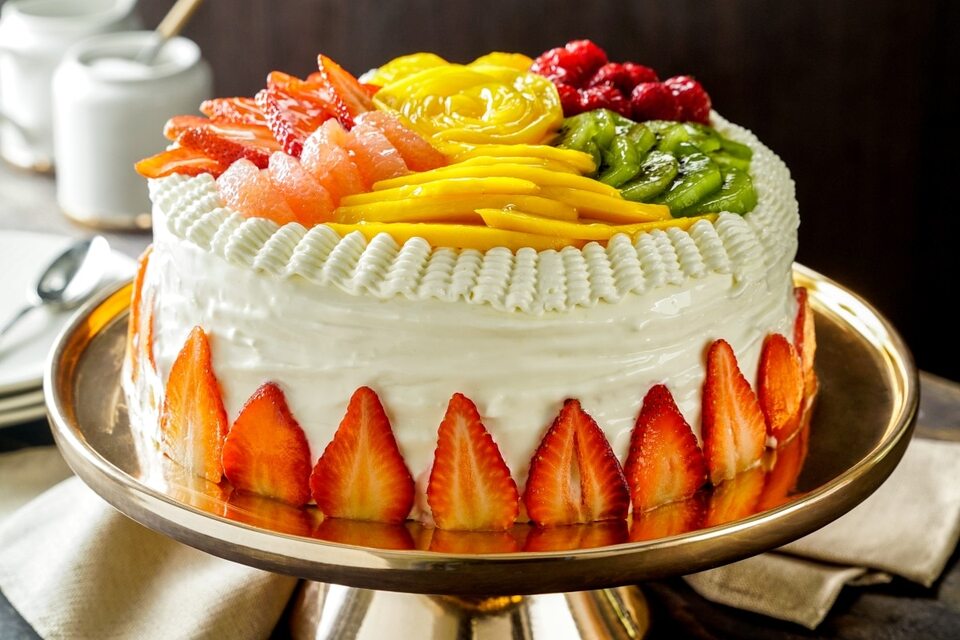 Pastel de frutas frescas