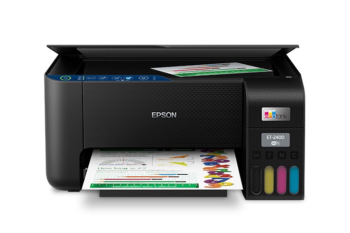 Epson EcoTank ET-2400 Wireless Color All-in-One Cartridge-Free Supertank Printer with Scan and Copy