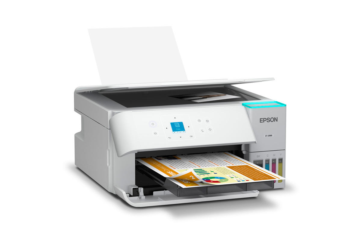 Epson EcoTank ET-2988 Wireless All-in-One Color Supertank Printer – White