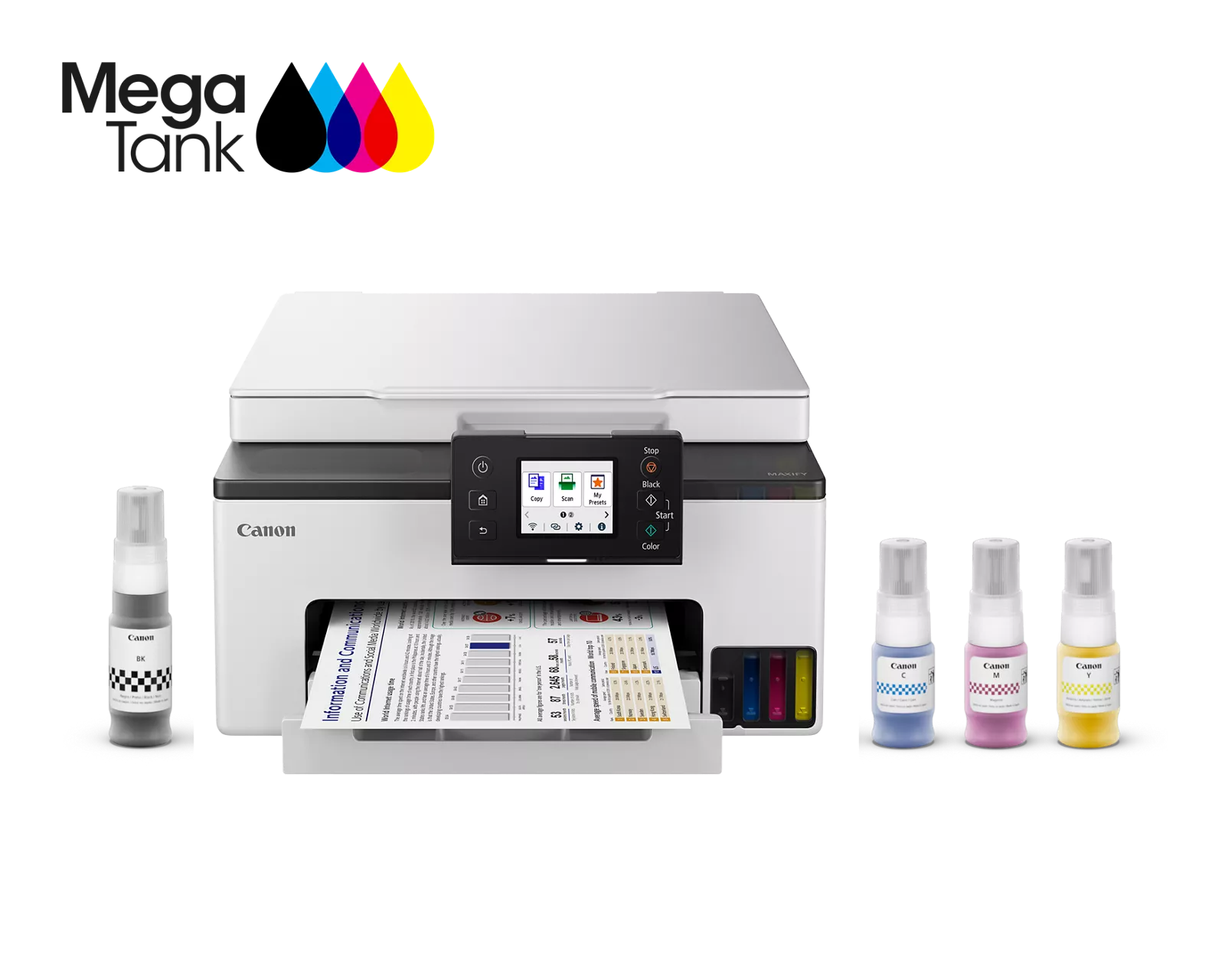 Canon MegaTank MAXIFY GX1020 Wireless Home & Office All-in-One Printer