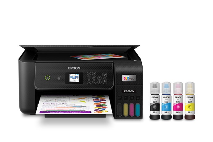 Epson EcoTank ET-2800 Wireless Color All-in-One Cartridge-Free Supertank Printer with Scan and Copy