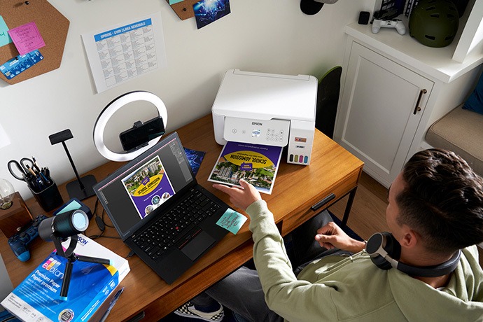 Epson EcoTank ET-2803 Wireless Color All-in-One Cartridge-Free Supertank Printer with Scan and Copy