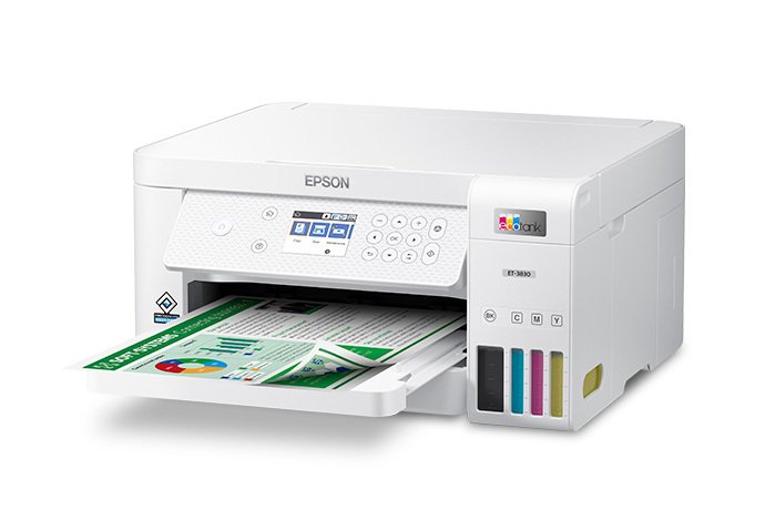 Epson EcoTank ET-3830 Wireless Color All-in-One Cartridge-Free Supertank Printer with Scan, Copy, Auto 2-sided Printing and Ethernet