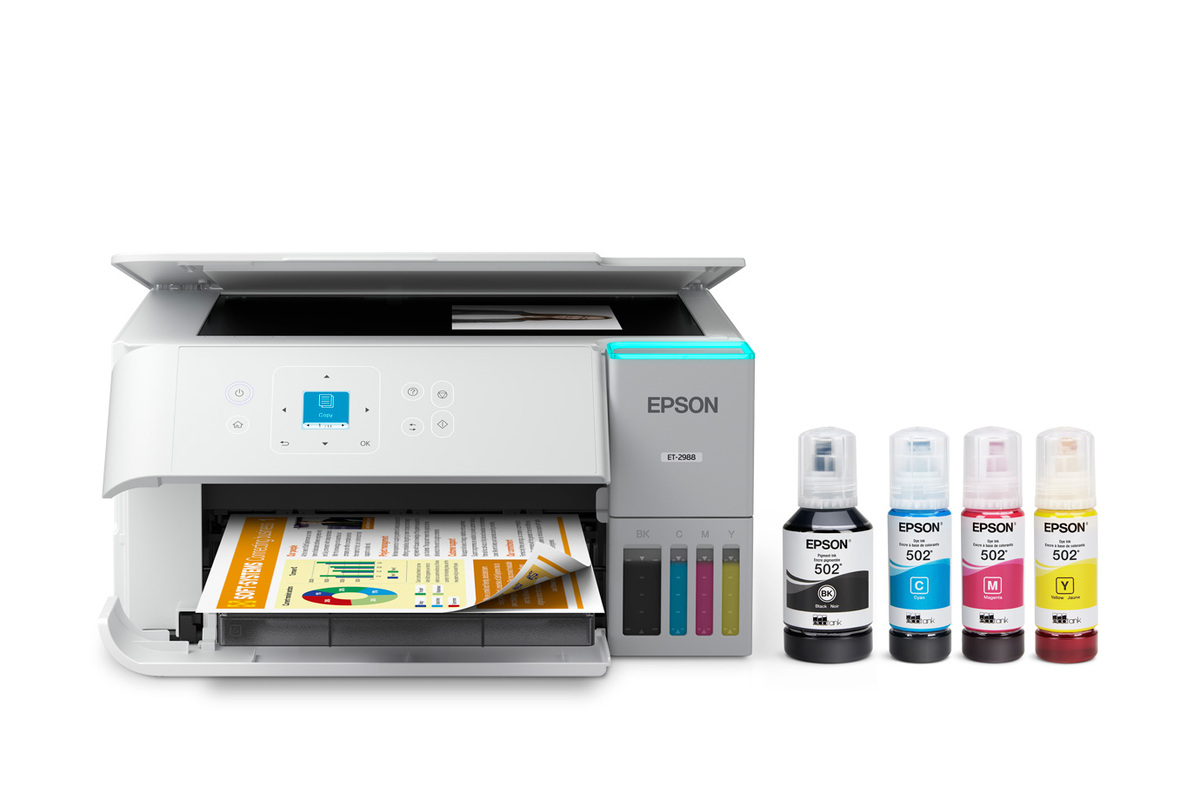 Epson EcoTank ET-2988 Wireless All-in-One Color Supertank Printer – White