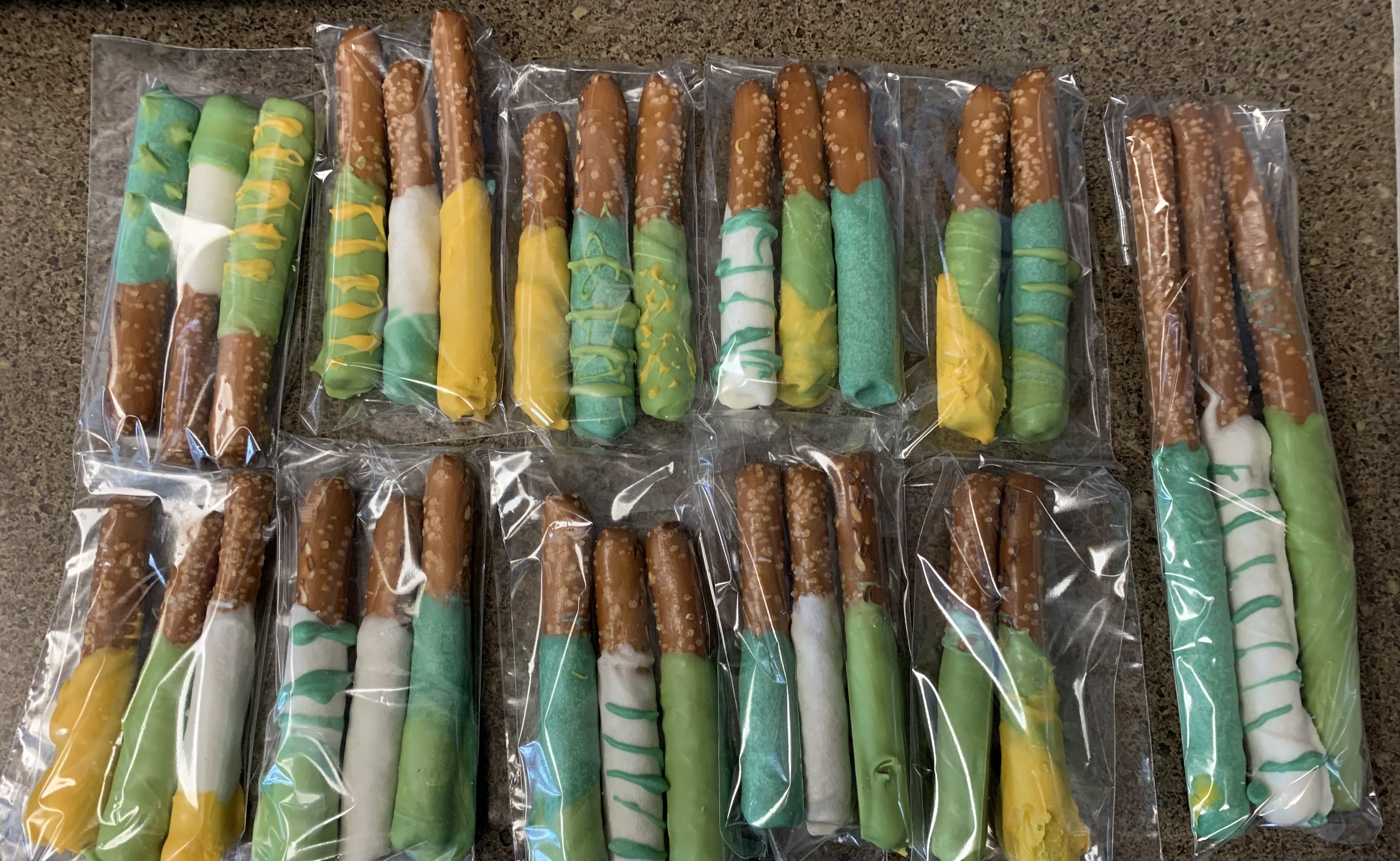 Chocolate Dipped Pretzel Rods