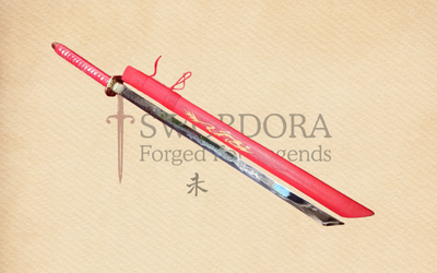 Crimson Dragon Samurai Katana – Vibrant Red Edition