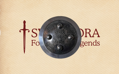 Royal Etched Steel Dhaal (Shield) – Antique Silver Finish