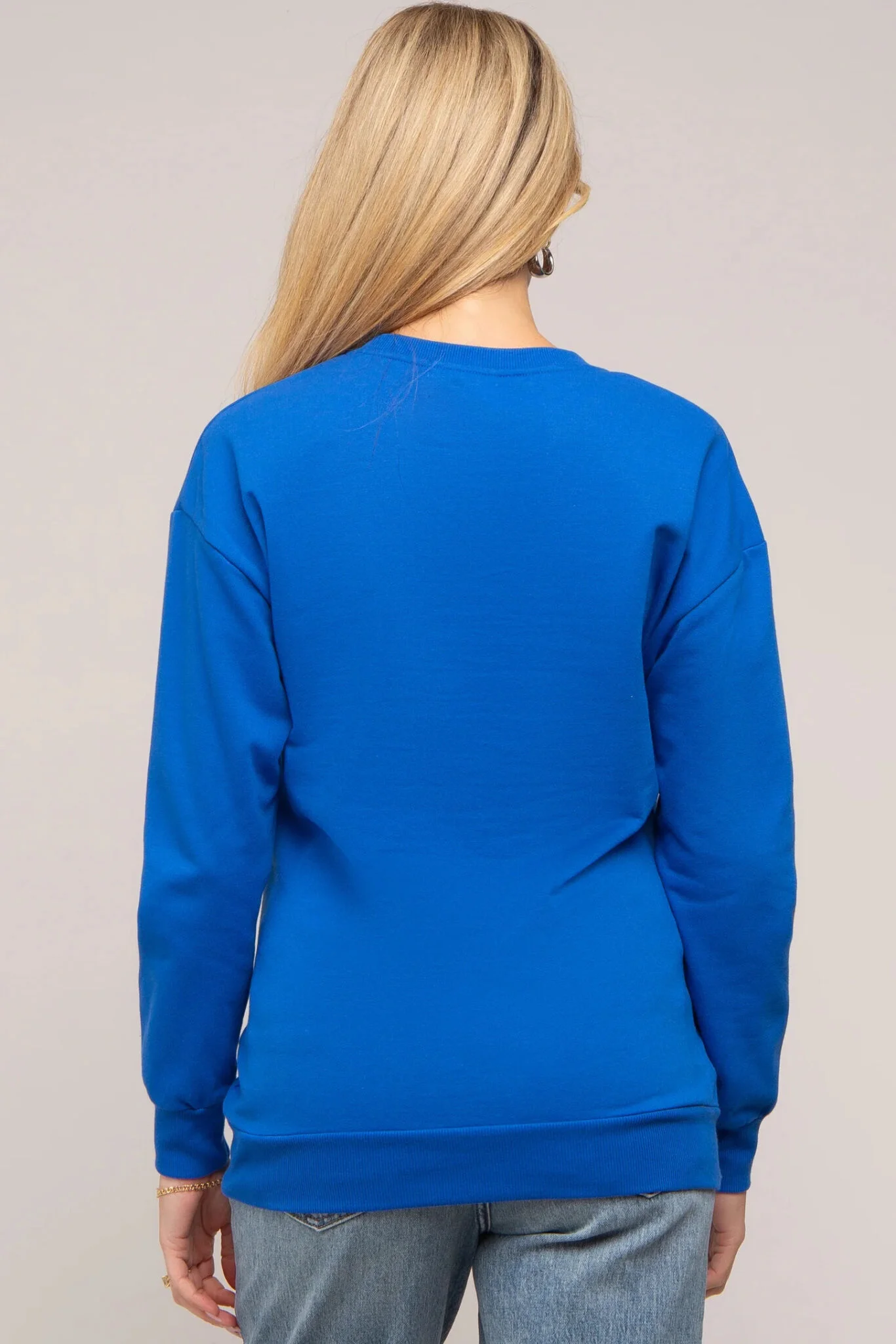 FAYWAY BLUE SWEATSHIRT FOR WOMEN