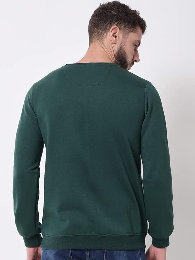 Fayway Dark Green Sweatshirt for Men
