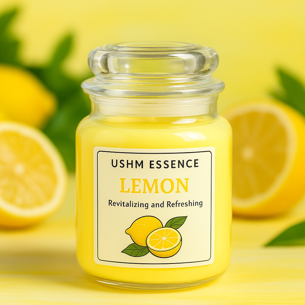 Citrus Glow – Luxury Lemon Candle for Focus & Fresh Vibes
