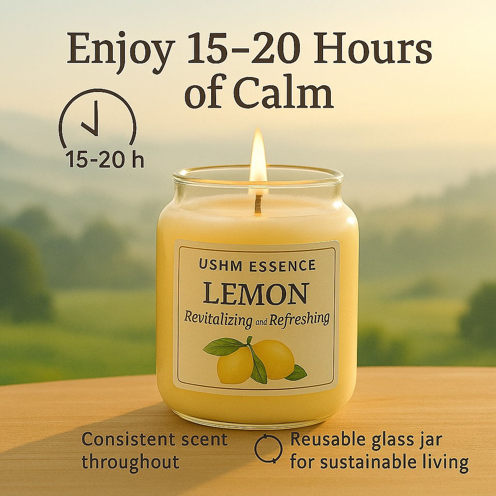 Citrus Glow – Luxury Lemon Candle for Focus & Fresh Vibes