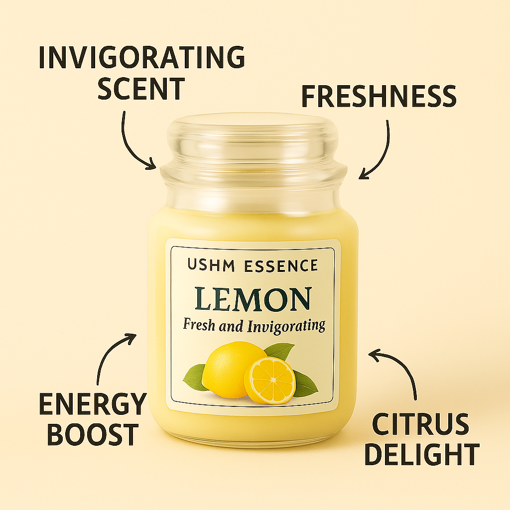 Citrus Glow – Luxury Lemon Candle for Focus & Fresh Vibes
