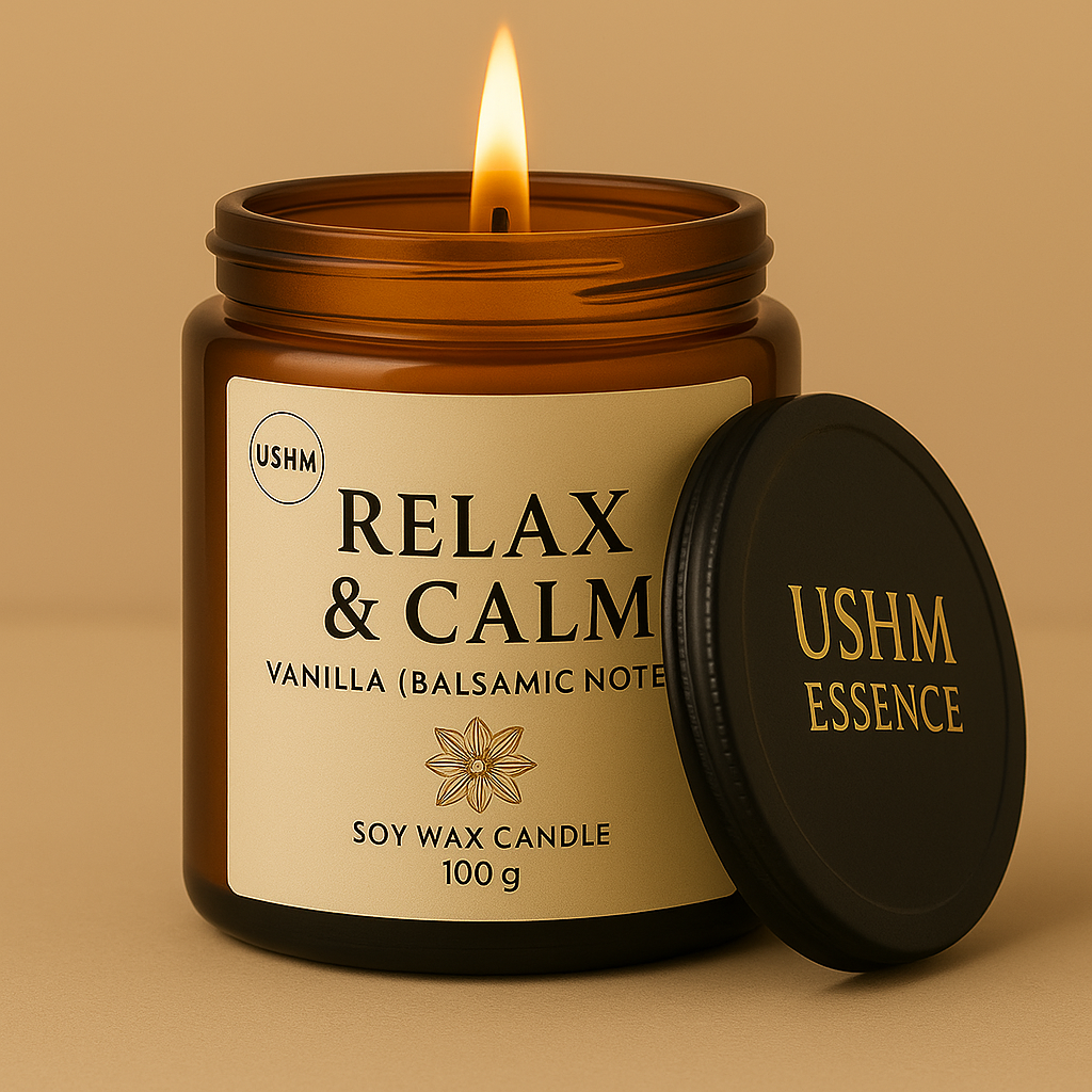 Relax & Calm – Soothing Aromatherapy Candle for Peaceful Evenings