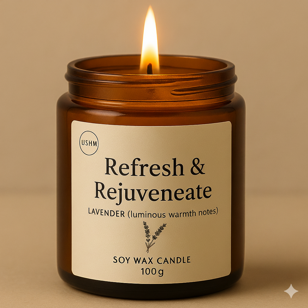 Refresh & Rejuvenate – Energizing Aromatherapy Candle for Mood & Mental Vitality