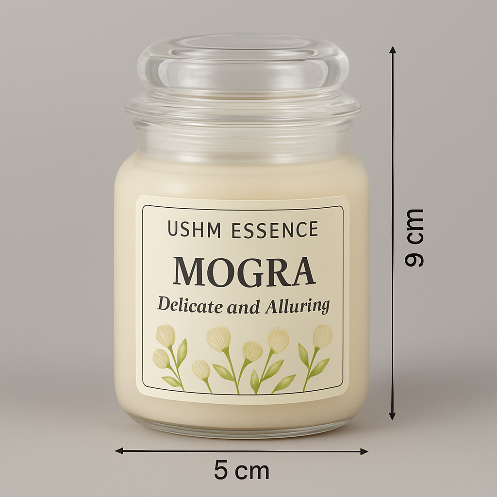 Jasmine Aura – Premium Indian Floral Fragrance Candle
