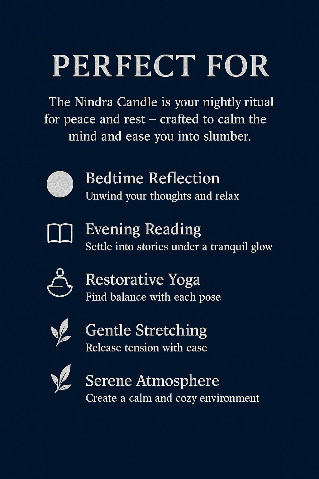 NINDRA Lavender Aromatherapy Candle – Deep Sleep, Stress Relief & Night Calm