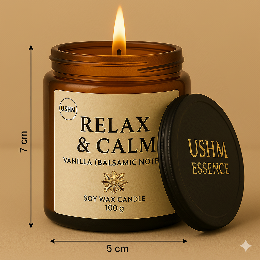 Relax & Calm – Soothing Aromatherapy Candle for Peaceful Evenings