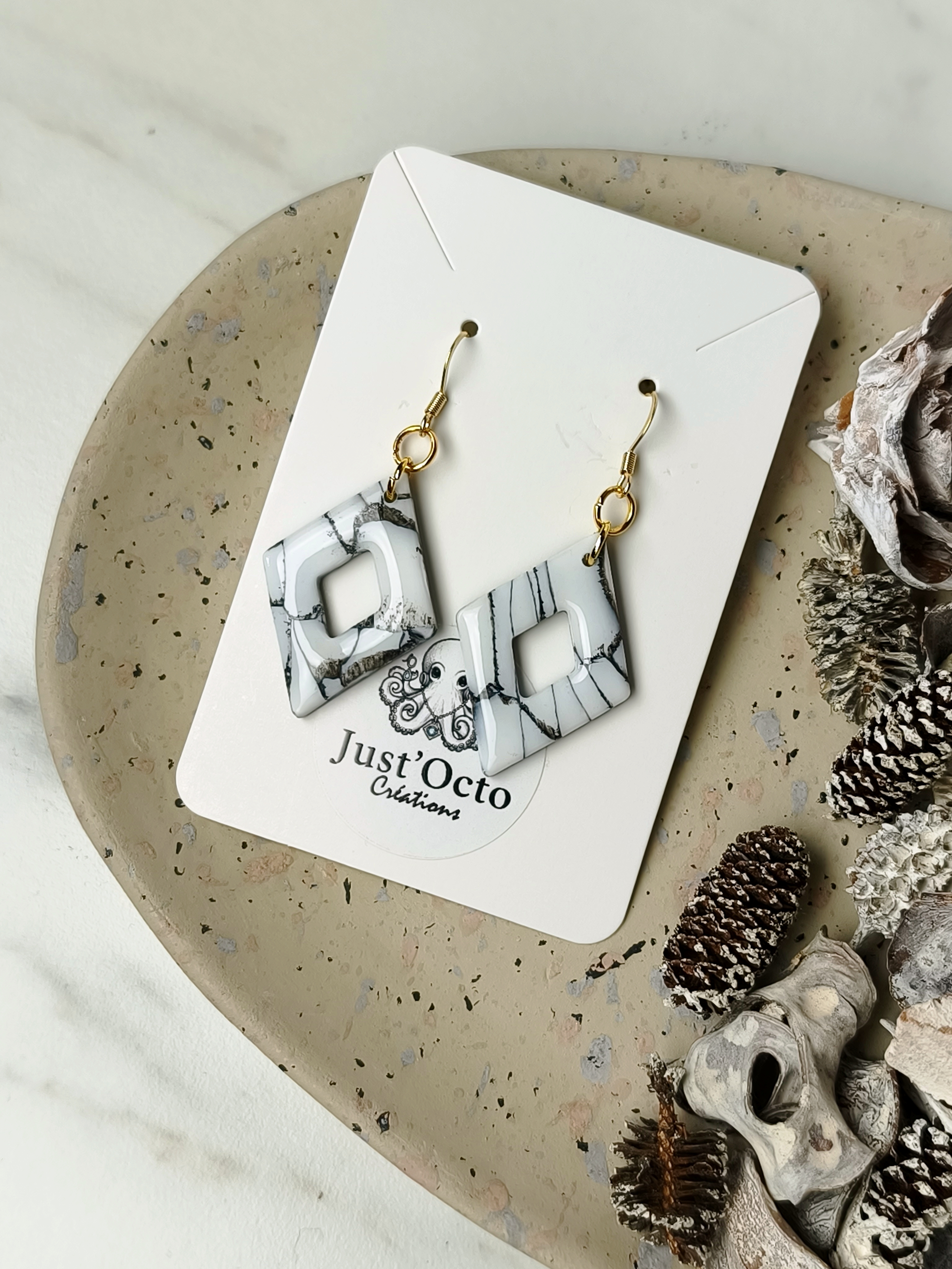 Collection :Marbrées noir et blanc