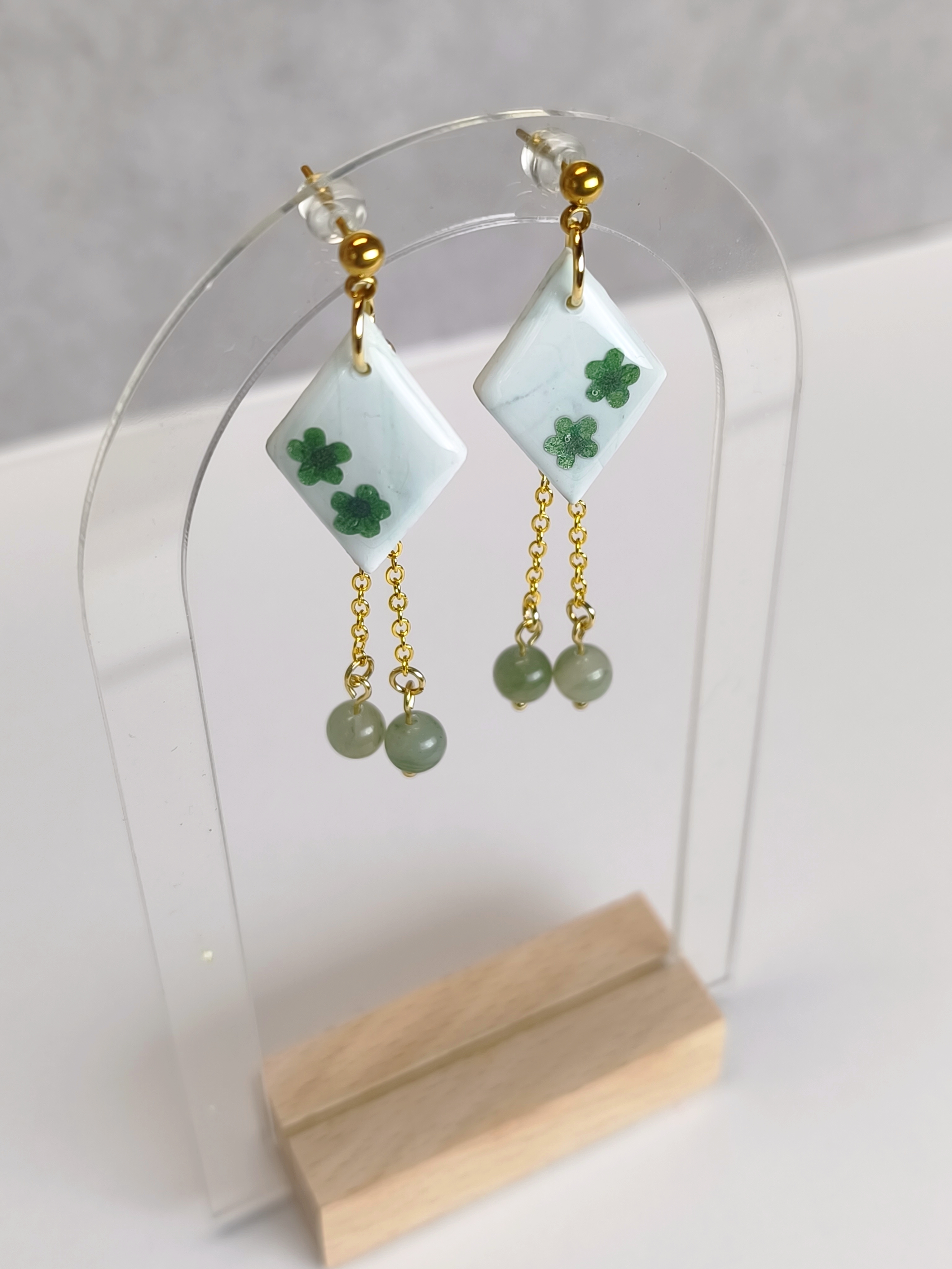 Modèle Calyx : Fleur verte