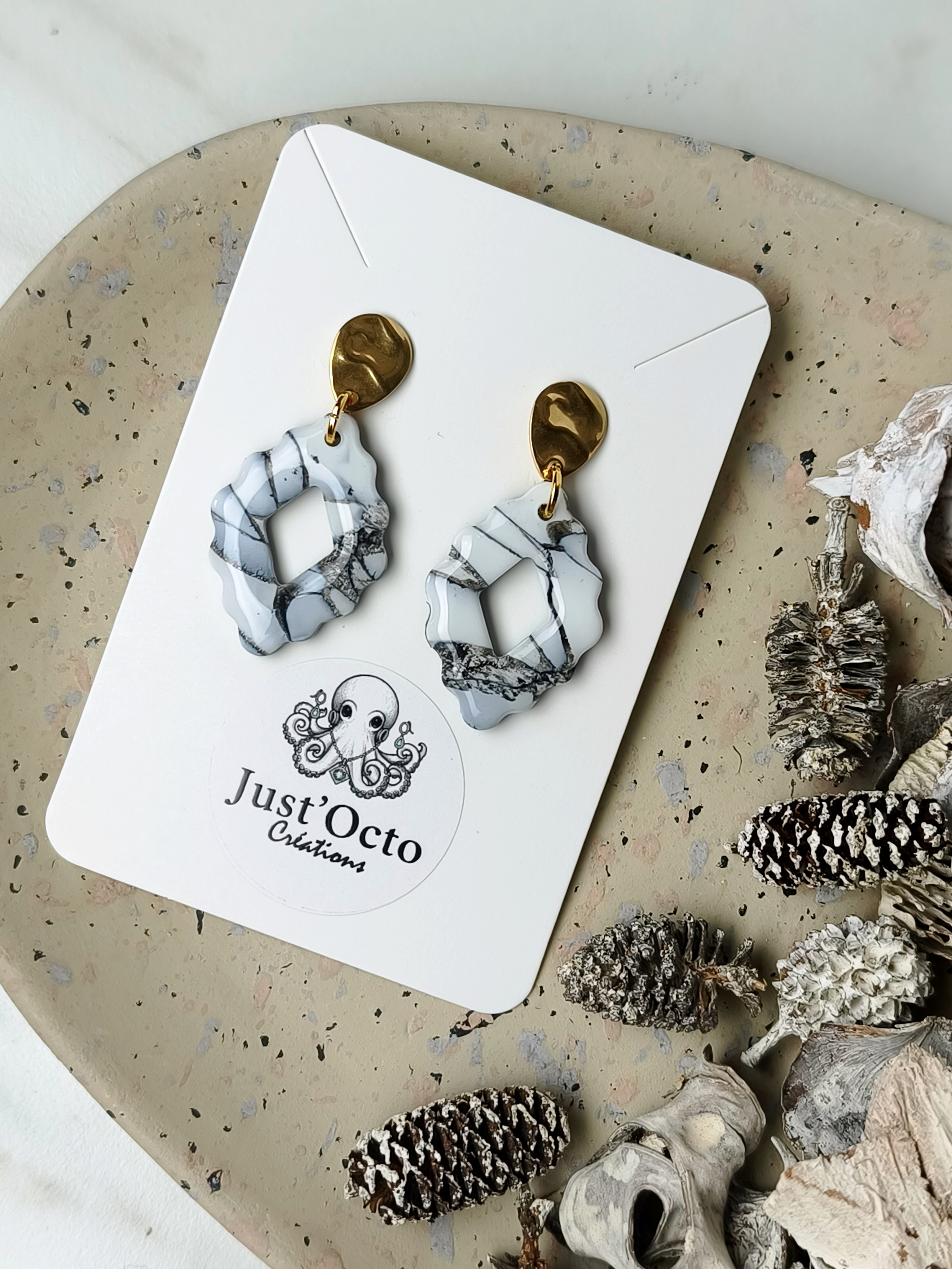 collection :Marbrées noir et blanc