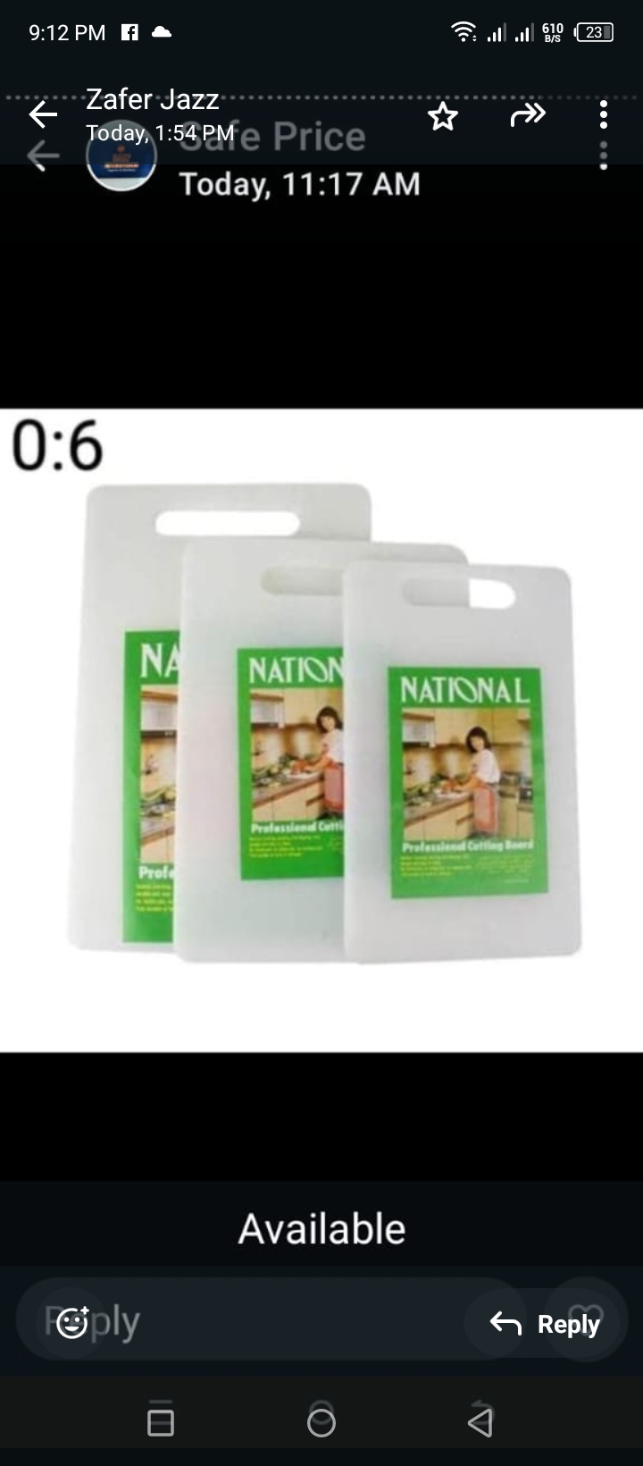 National Plastic Cutting Board Set