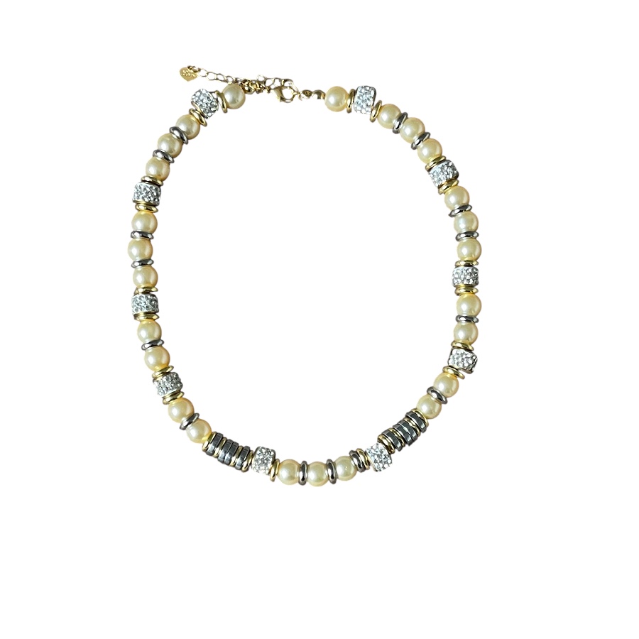 Collier Sélène beige