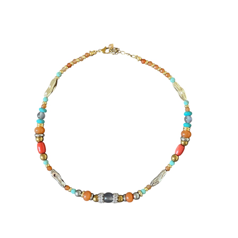 Collier Coralia — Éclat solaire