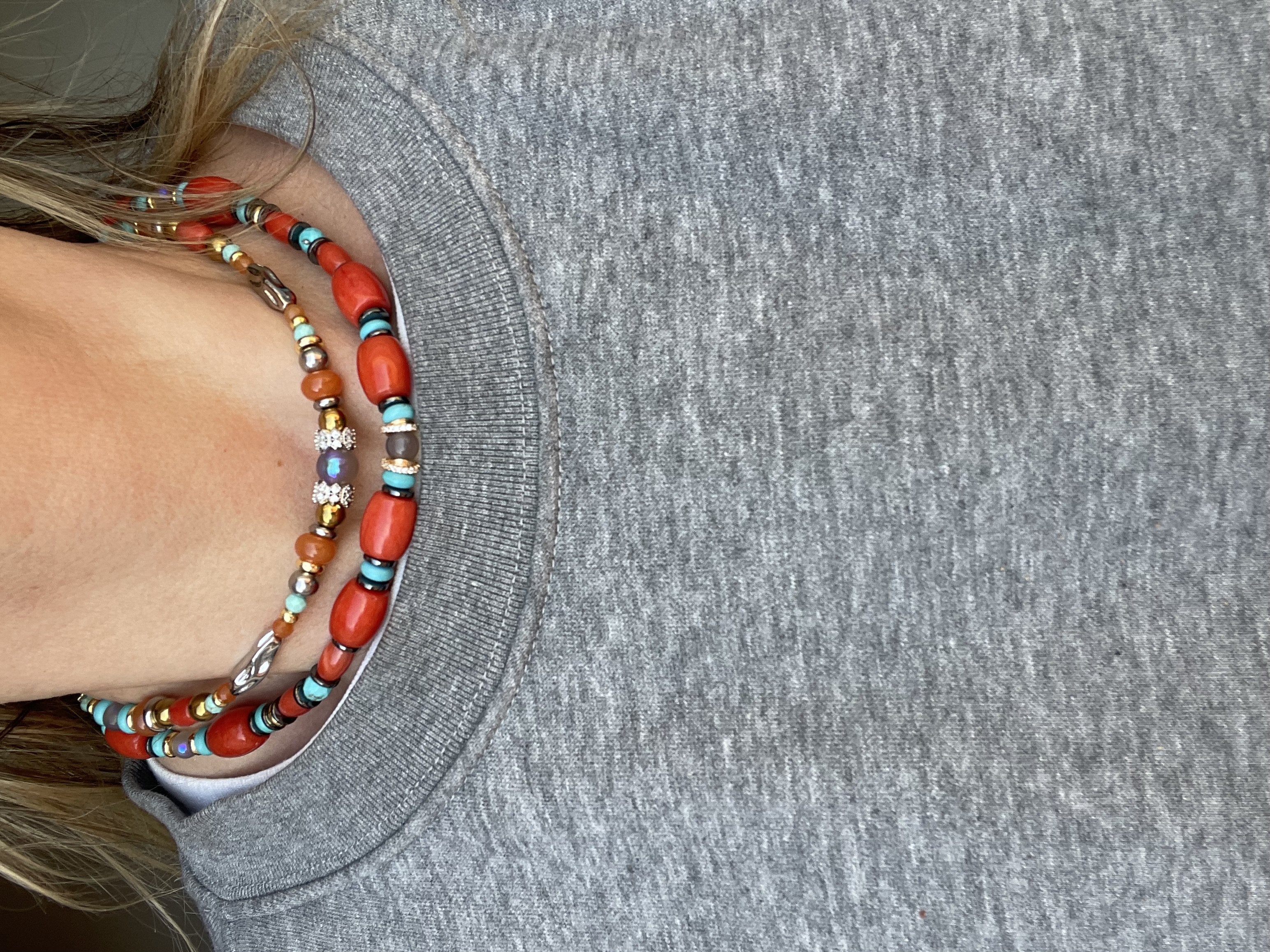 Collier Coralia — Éclat solaire