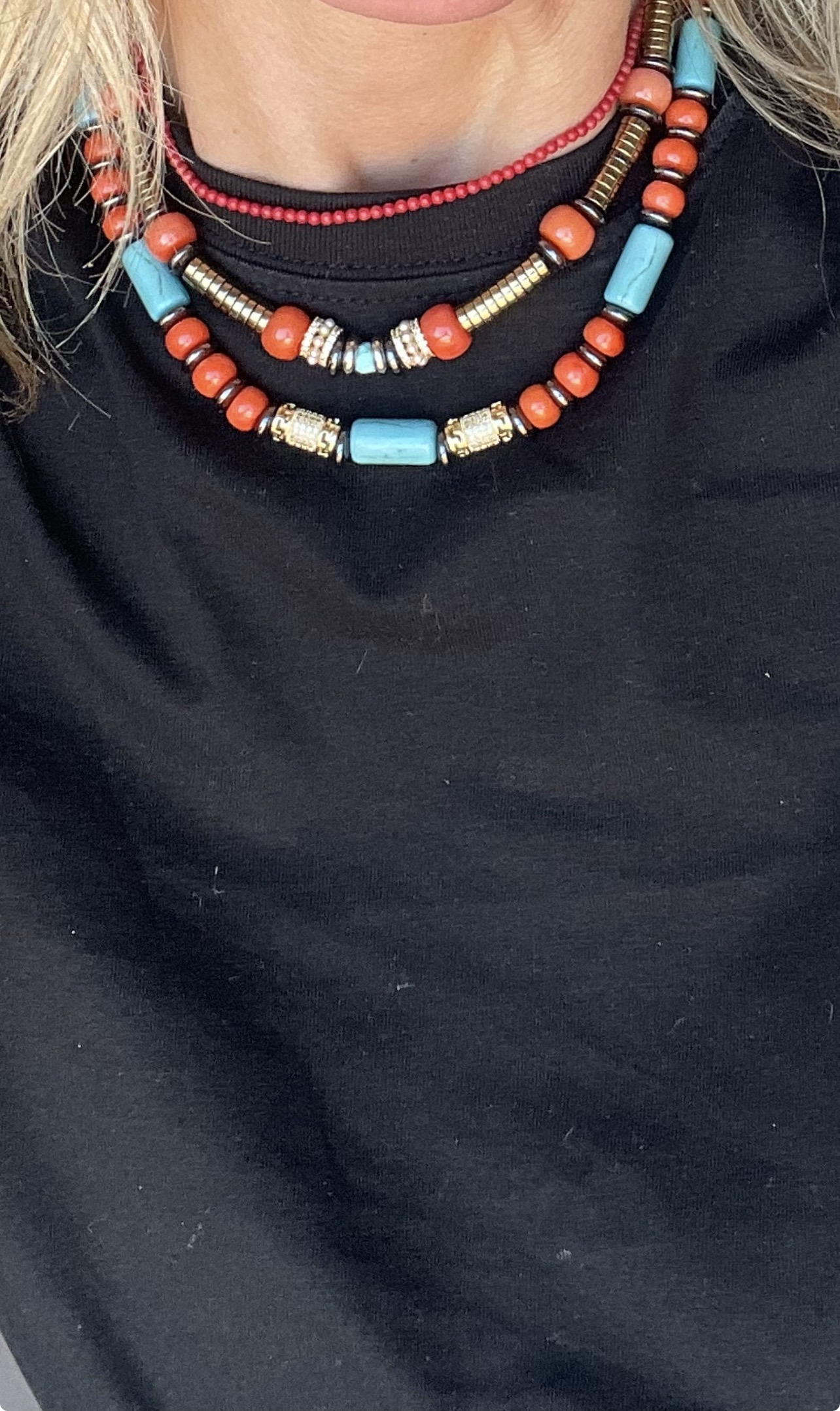 Collier Coralia — Éclat solaire