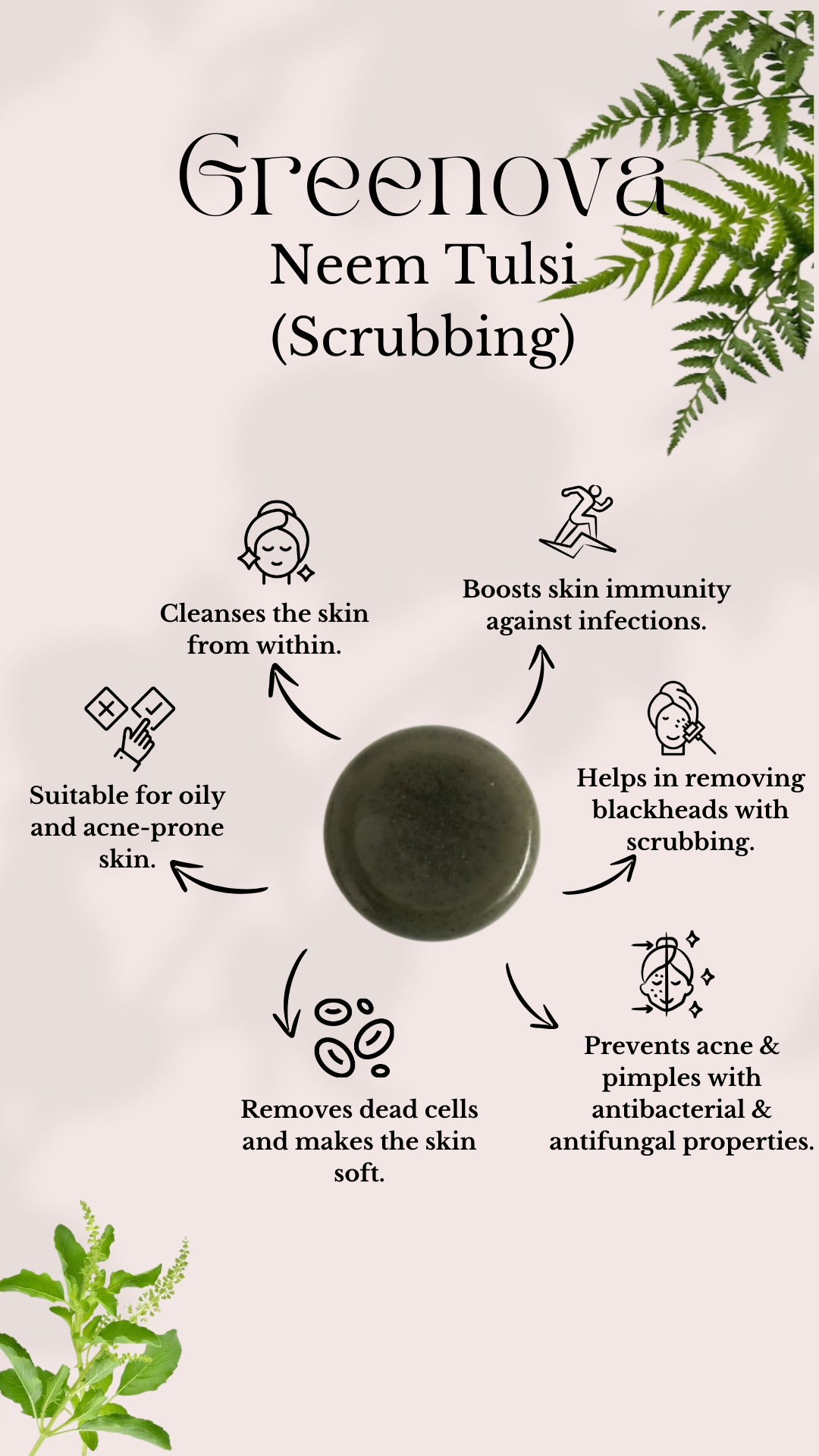 Neem Tulsi Scrubbing Bar