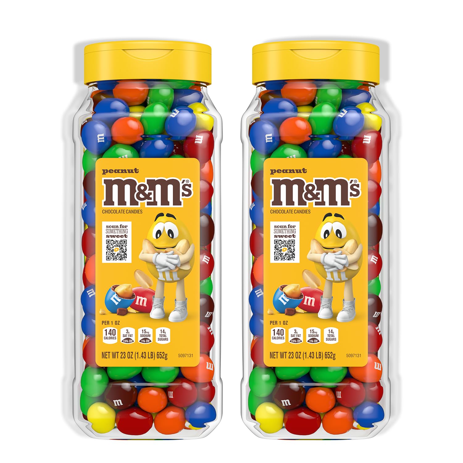 Peanut M&M's Chocolate Candies, 38 oz (2-Pack)