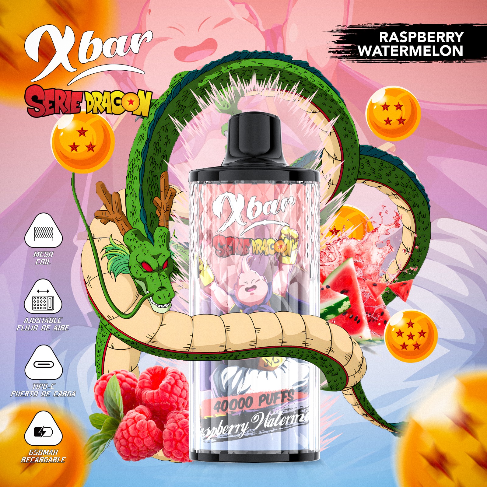 XBAR DRAGON BALL – Raspberry Watermelon