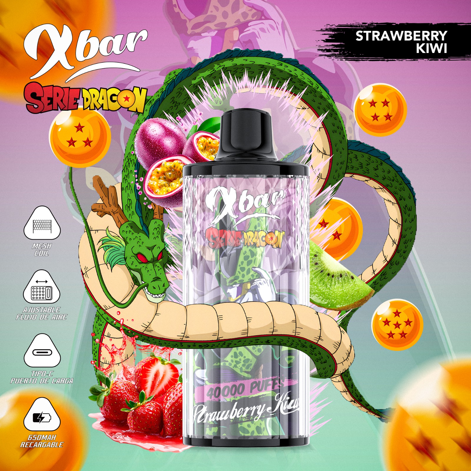 XBAR DRAGON BALL – Strawberry Kiwi