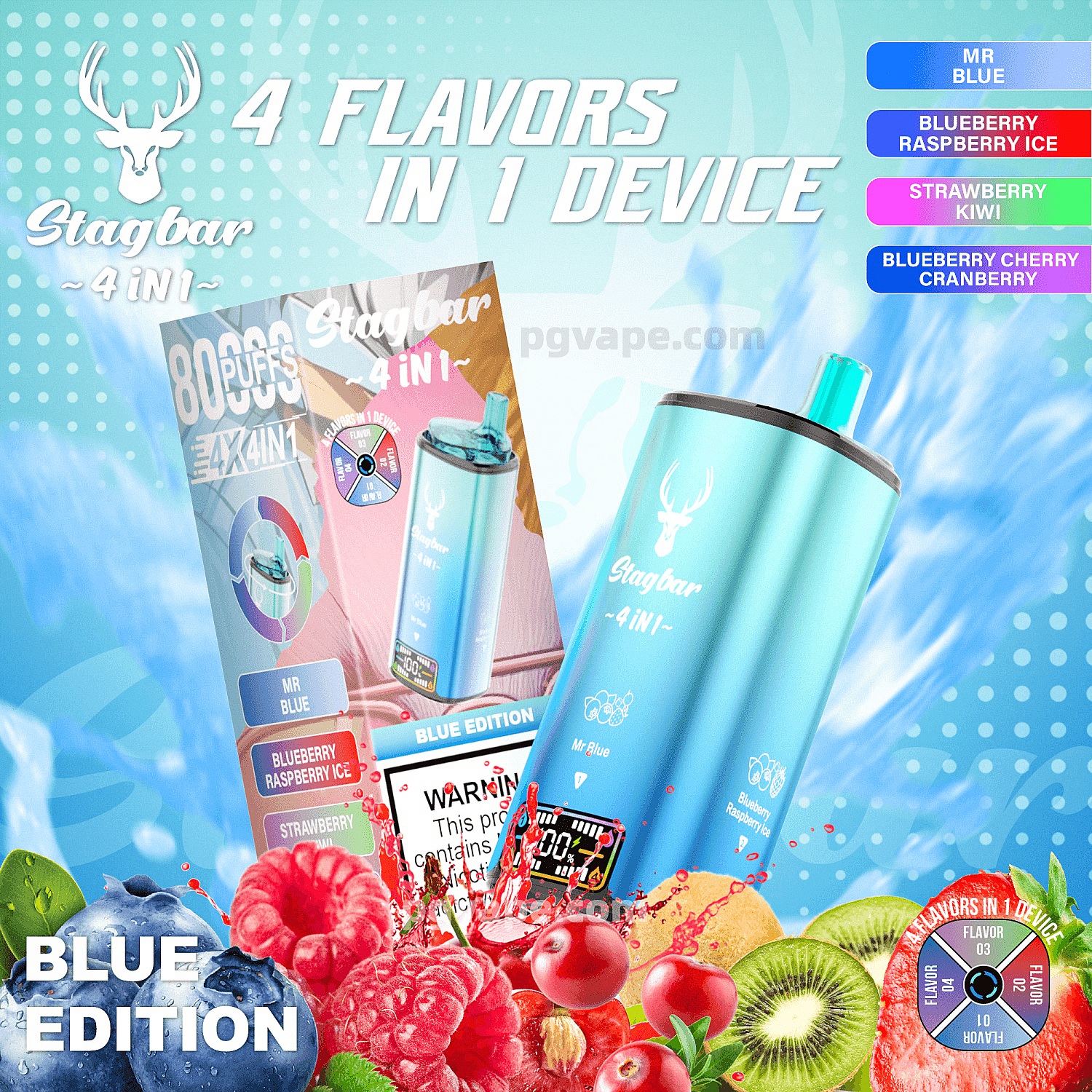 Stagbar 4 en 1 Blue Edition