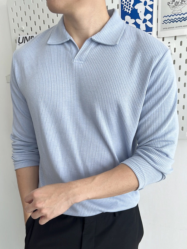 Baju Polo Lengan Panjang Pria