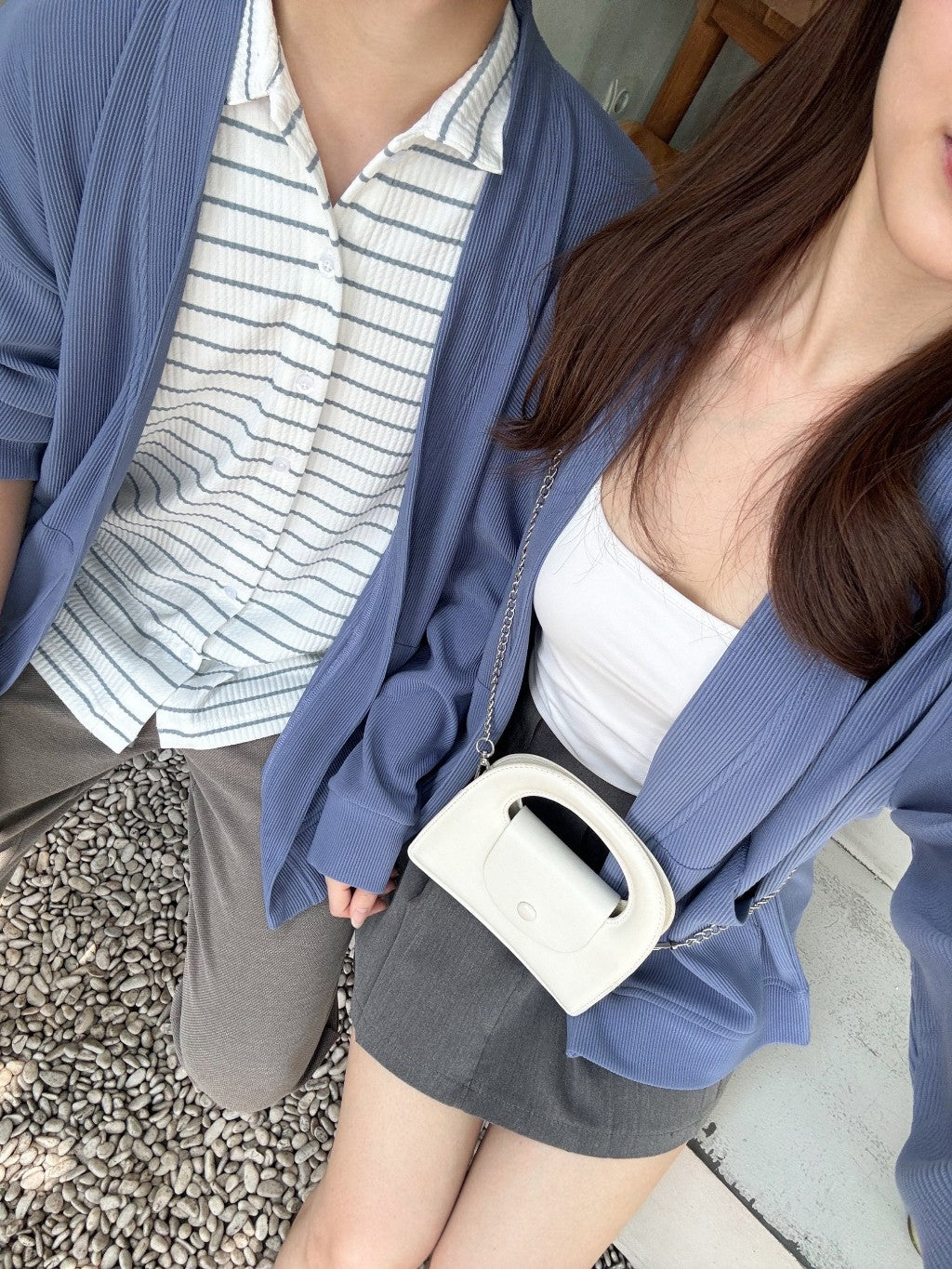 Cardigan Couple Warna Biru