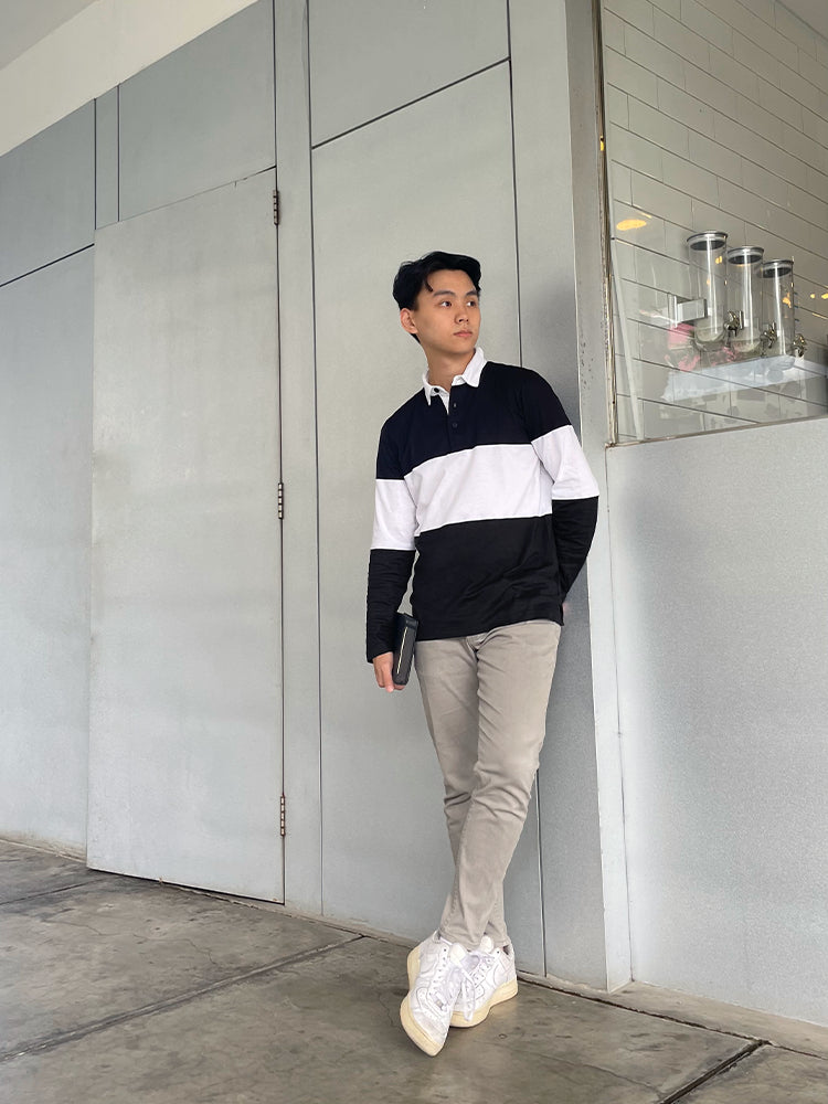 Sweater lengan panjang pria