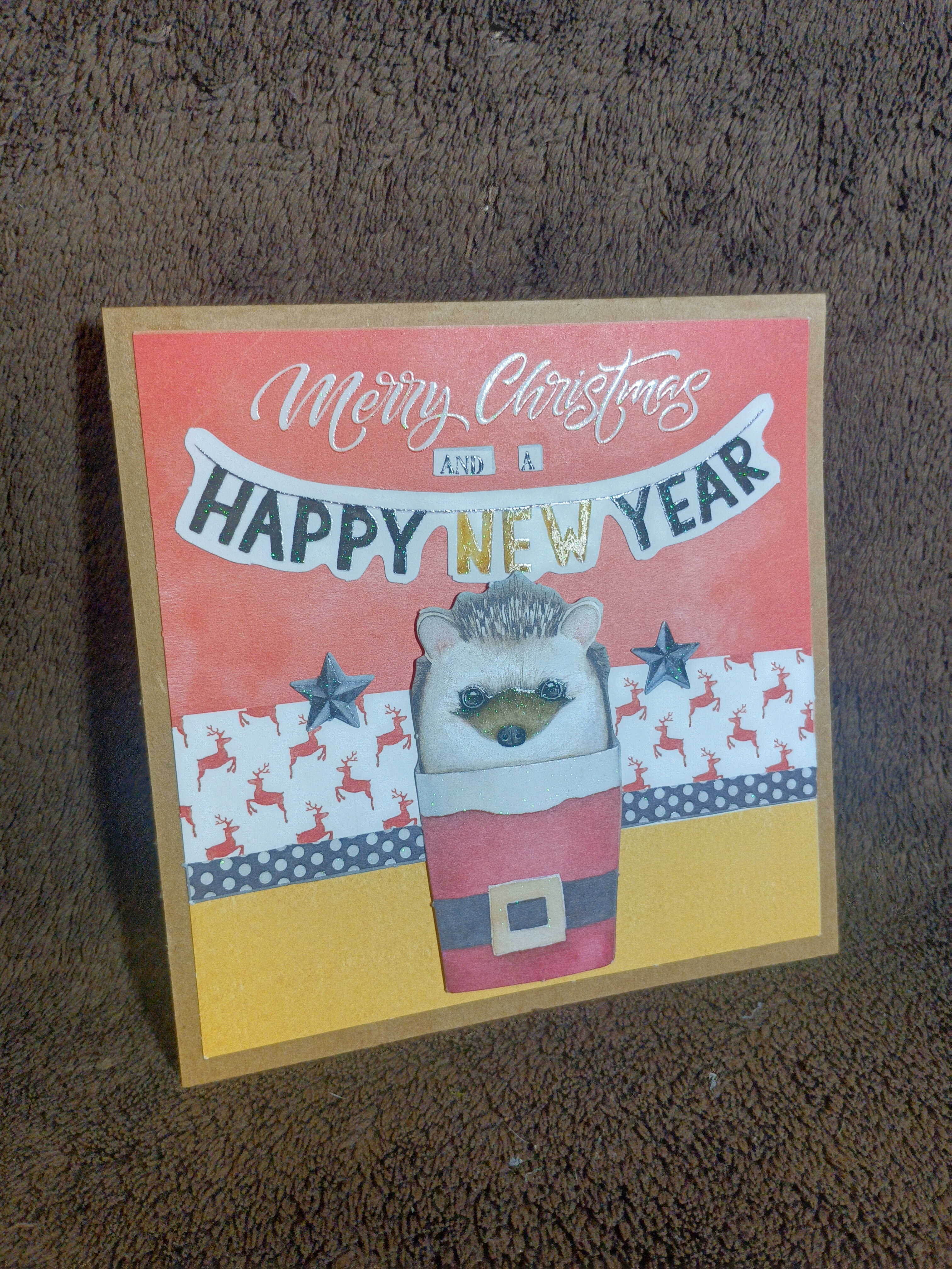 Carte de vœux festive