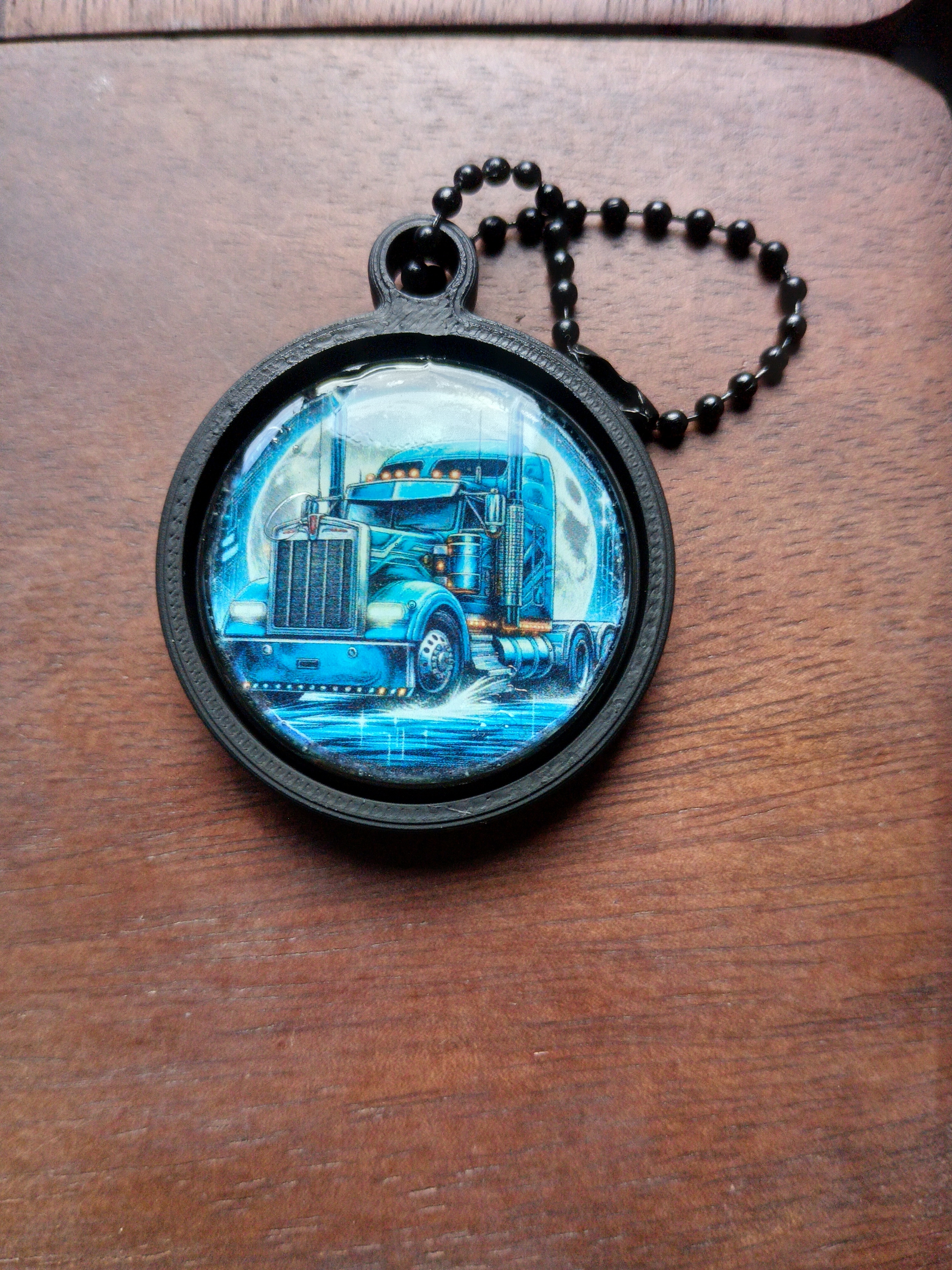 Porte-clés gyroscopique camion