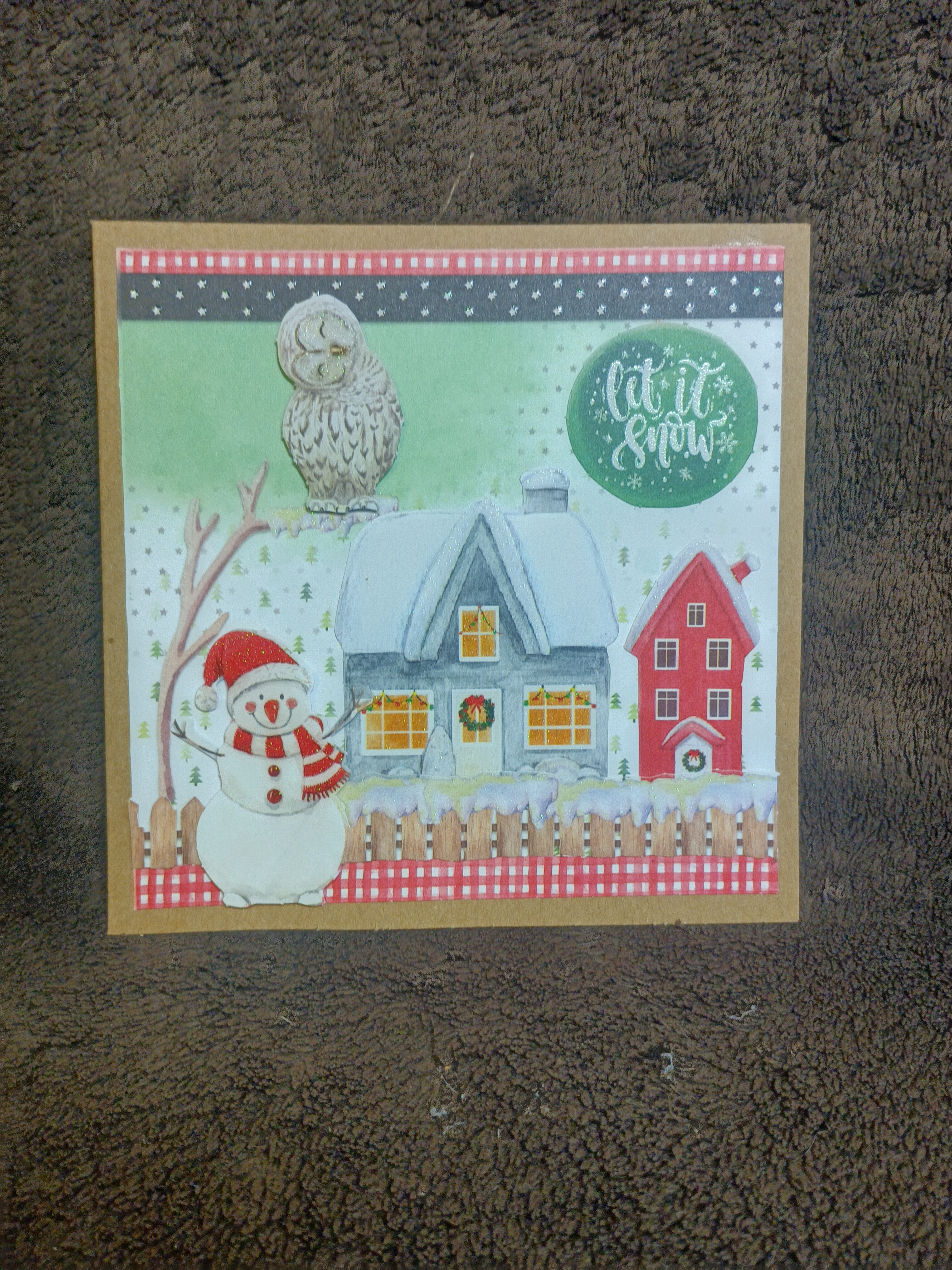 Carte de Noël décorative