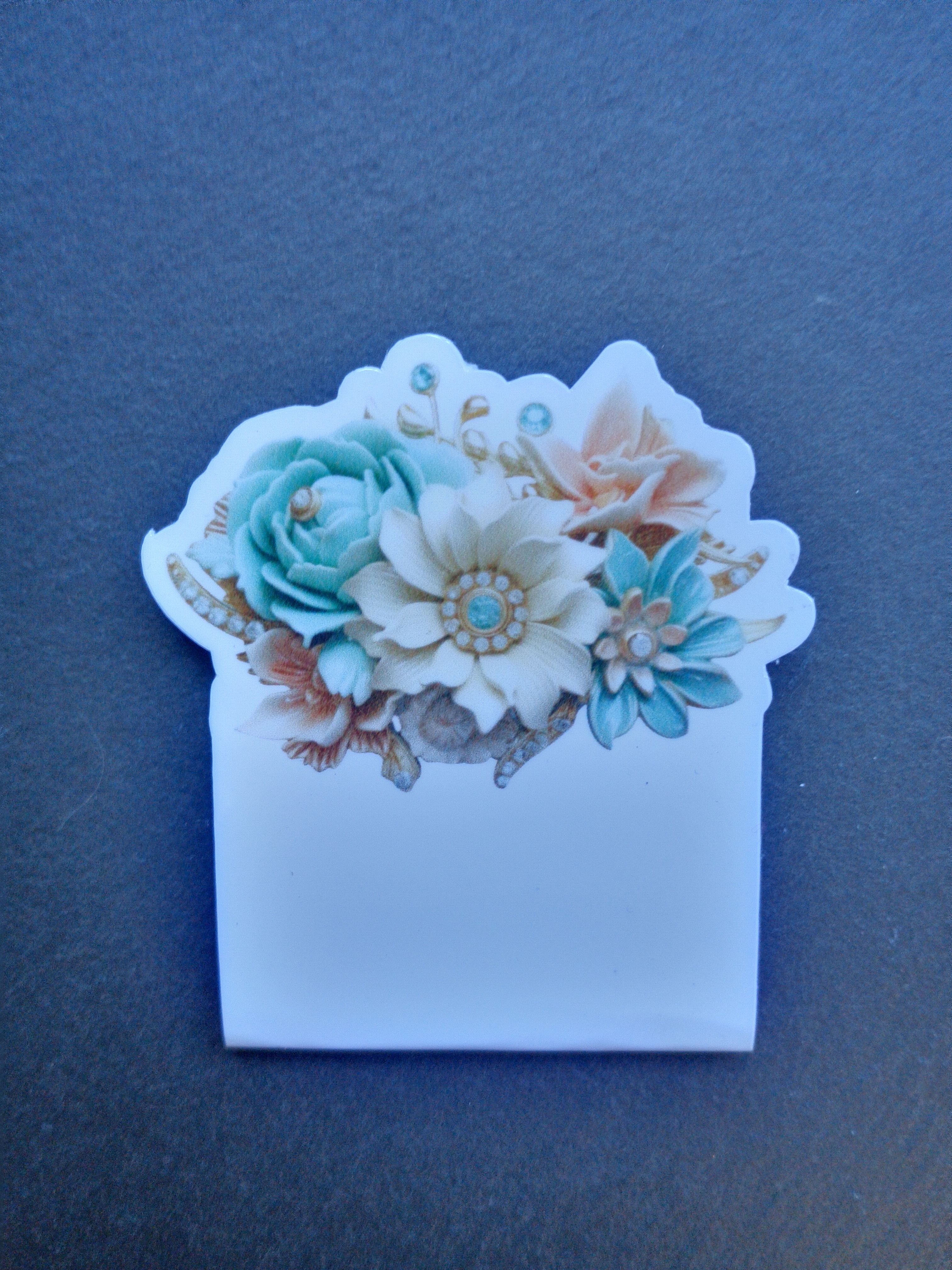 marque pages aimanté floral