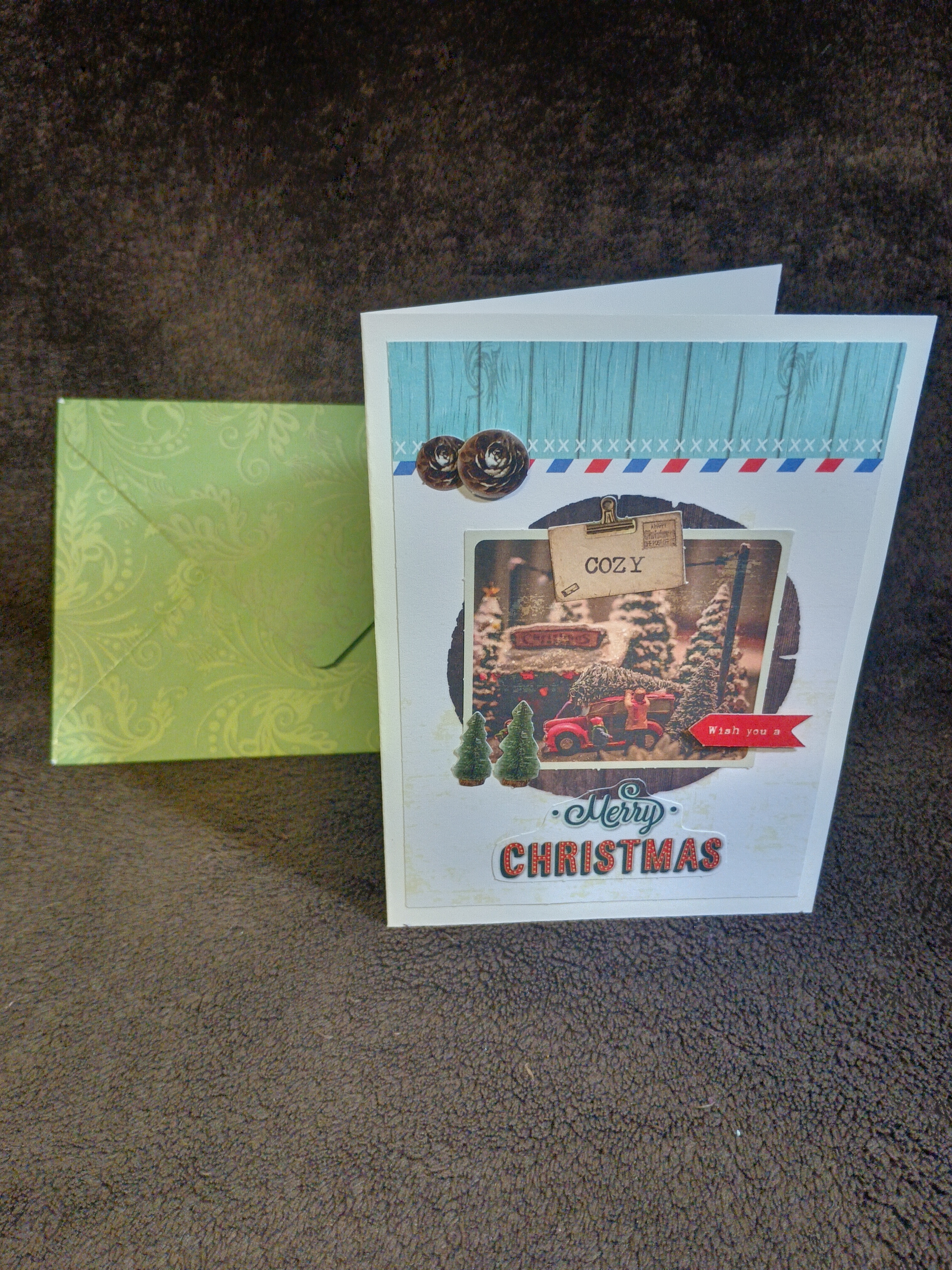 Carte de Noël décorative