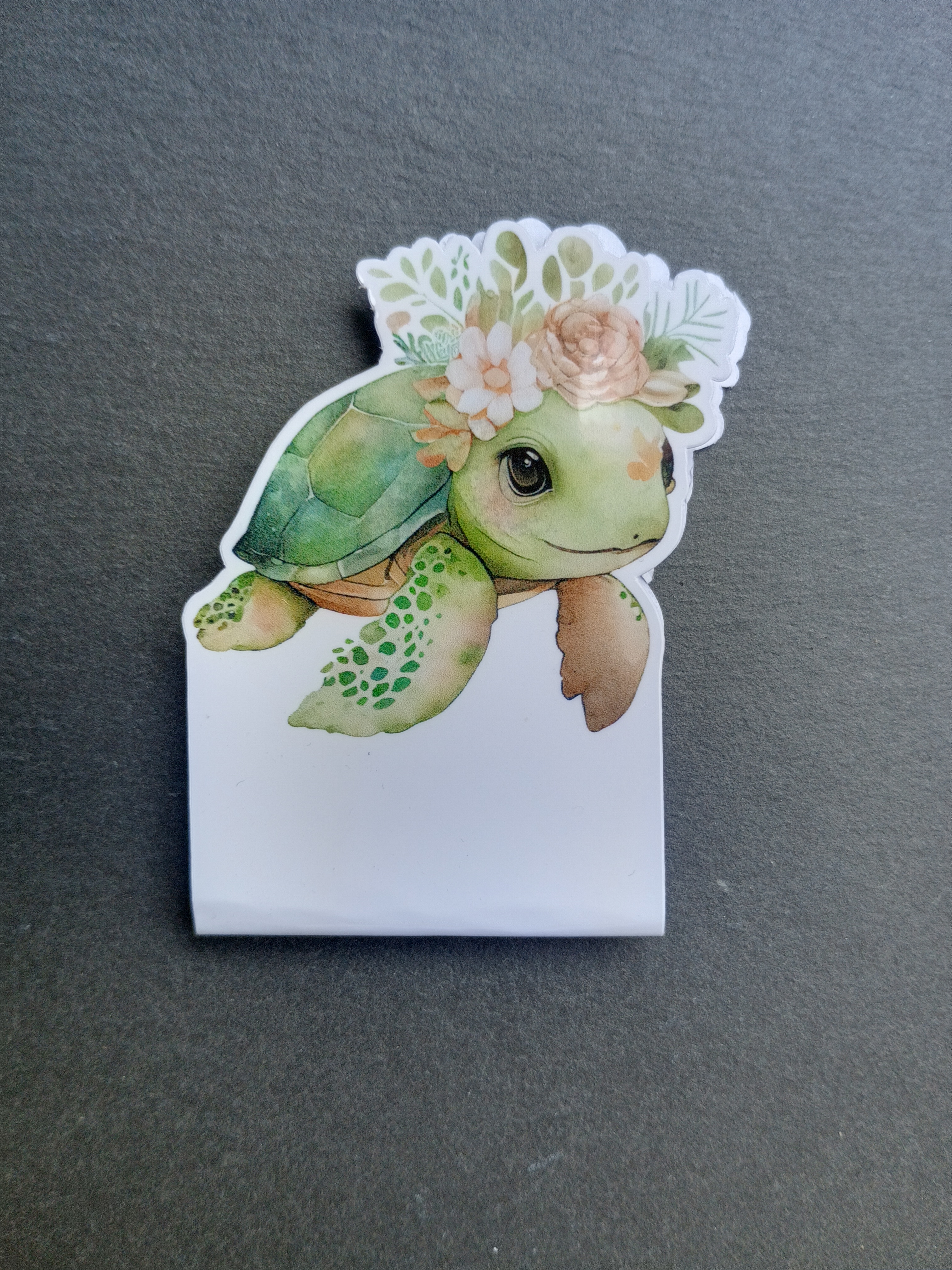 marque-page Tortue Fleurie