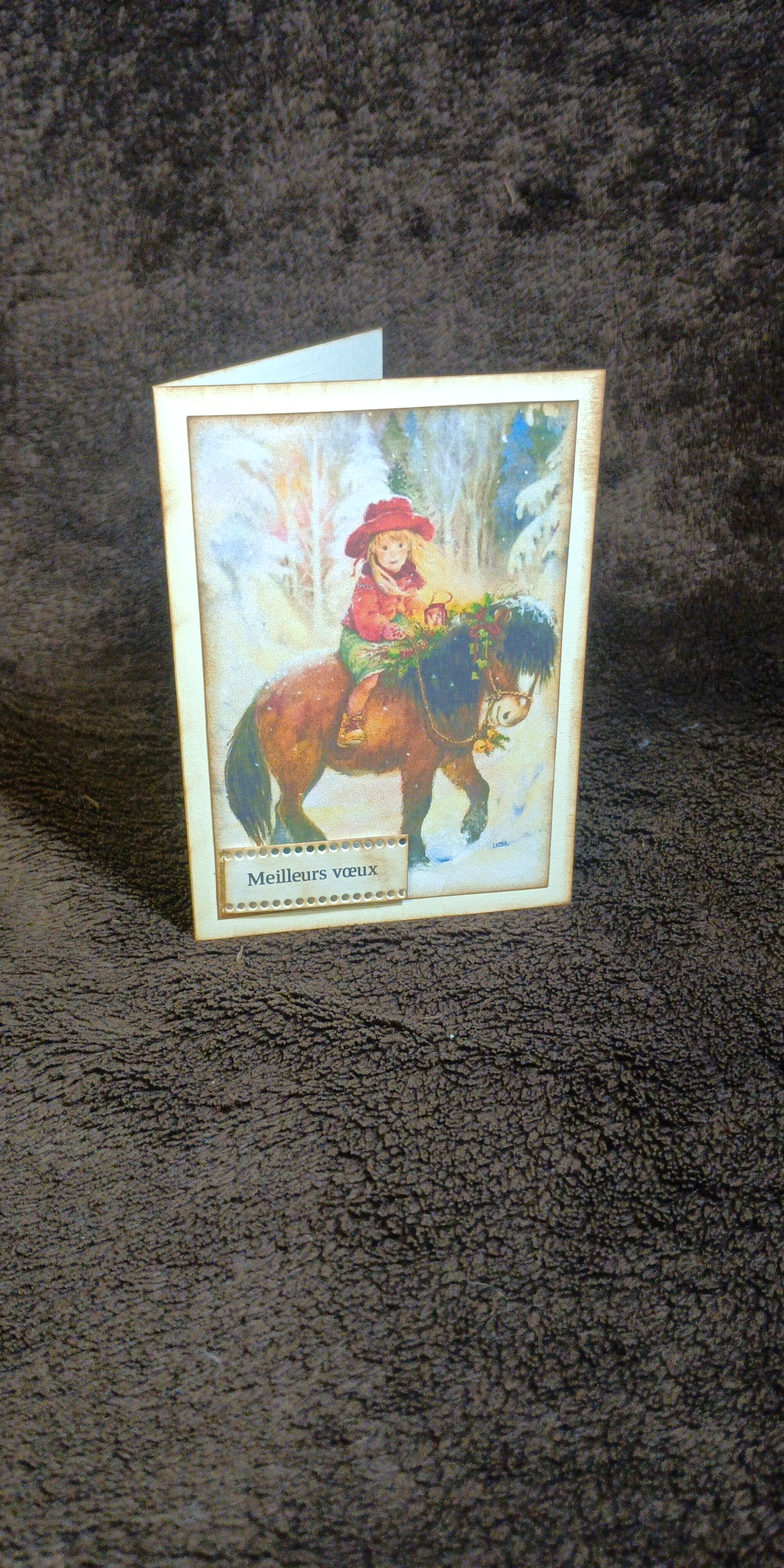 Carte de vœux hivernale