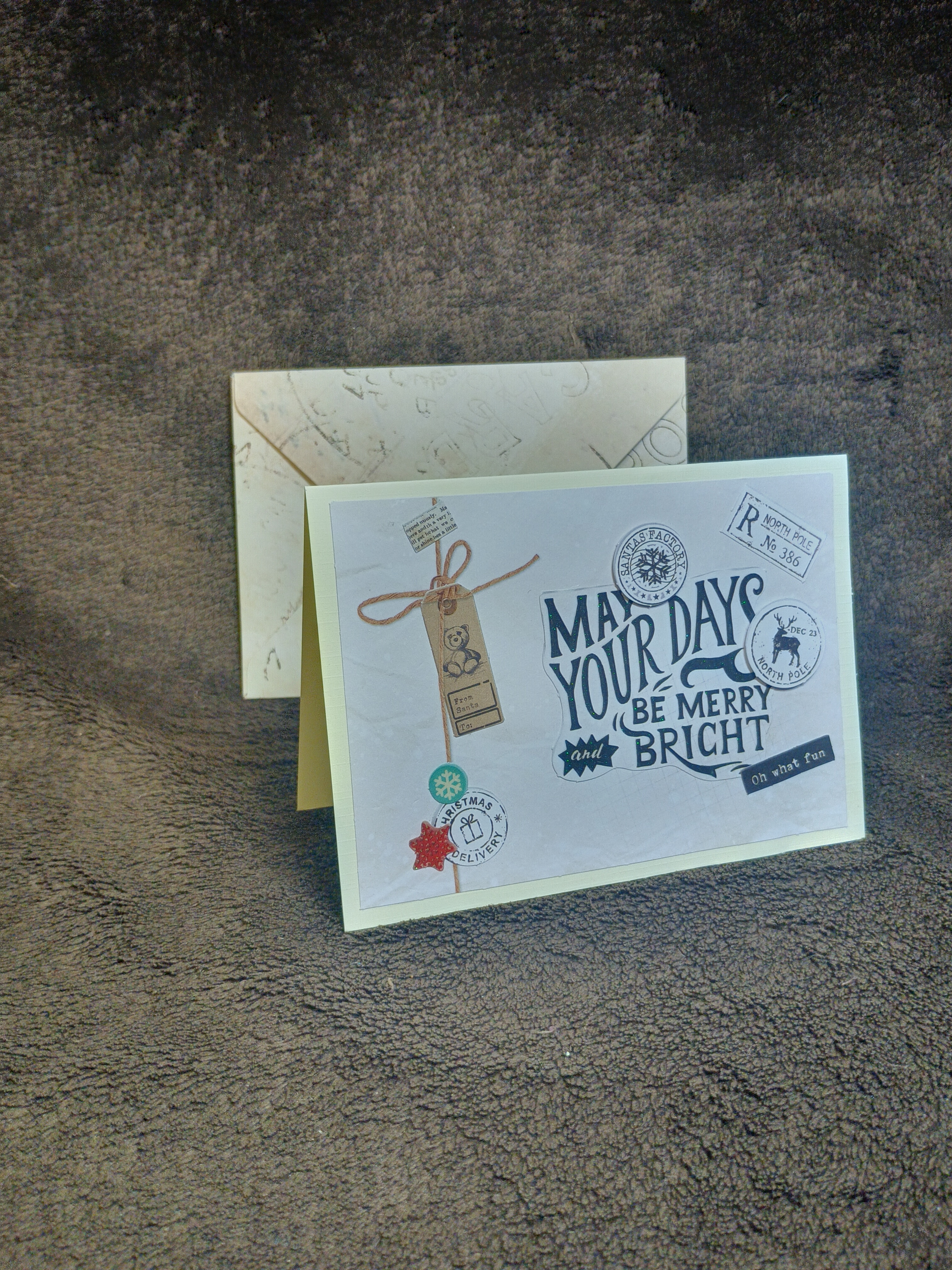 Carte de vœux festive